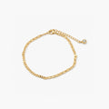 Aeris Anchor Chain Anklet in 18k Gold Plated Stainless Steel, designed for durability and waterproof wear, perfect for adding elegance to any outfit 0