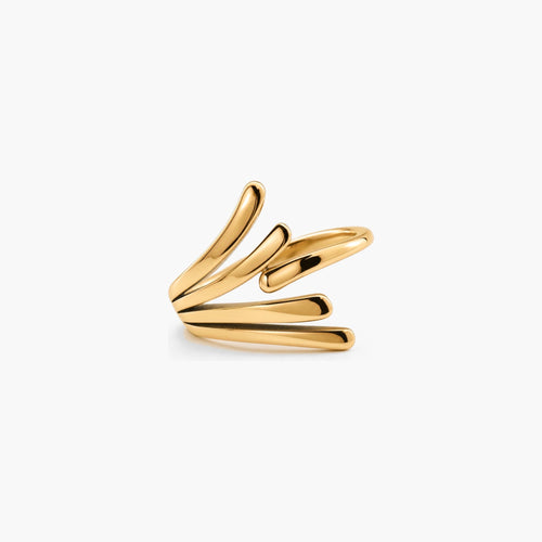 Aeris Wing Ring | 18k Gold Plated Stainless Steel 0