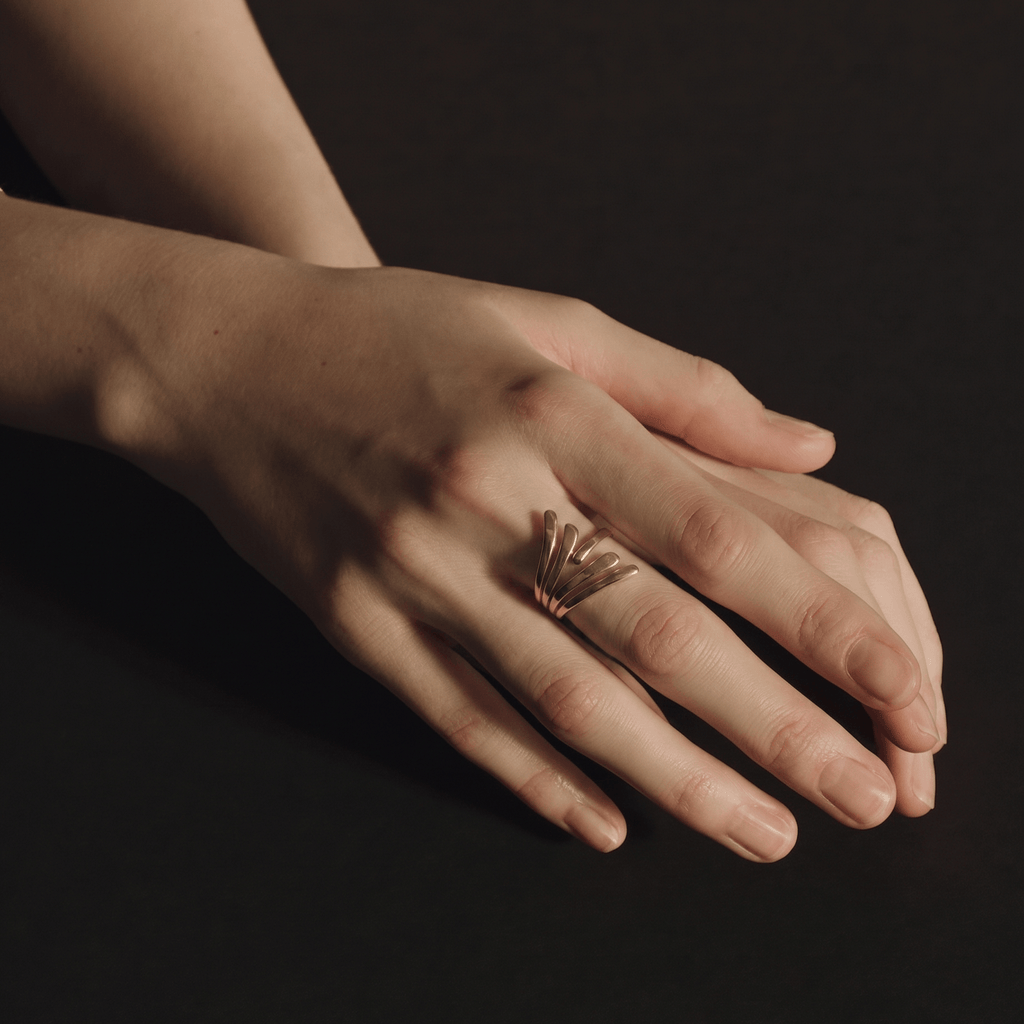 Aeris Wing Ring | 18k Gold Plated Stainless Steel 1