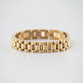 Aero Watch Strap Bracelet | 18k Gold Plated Stainless Steel, Waterproof 0