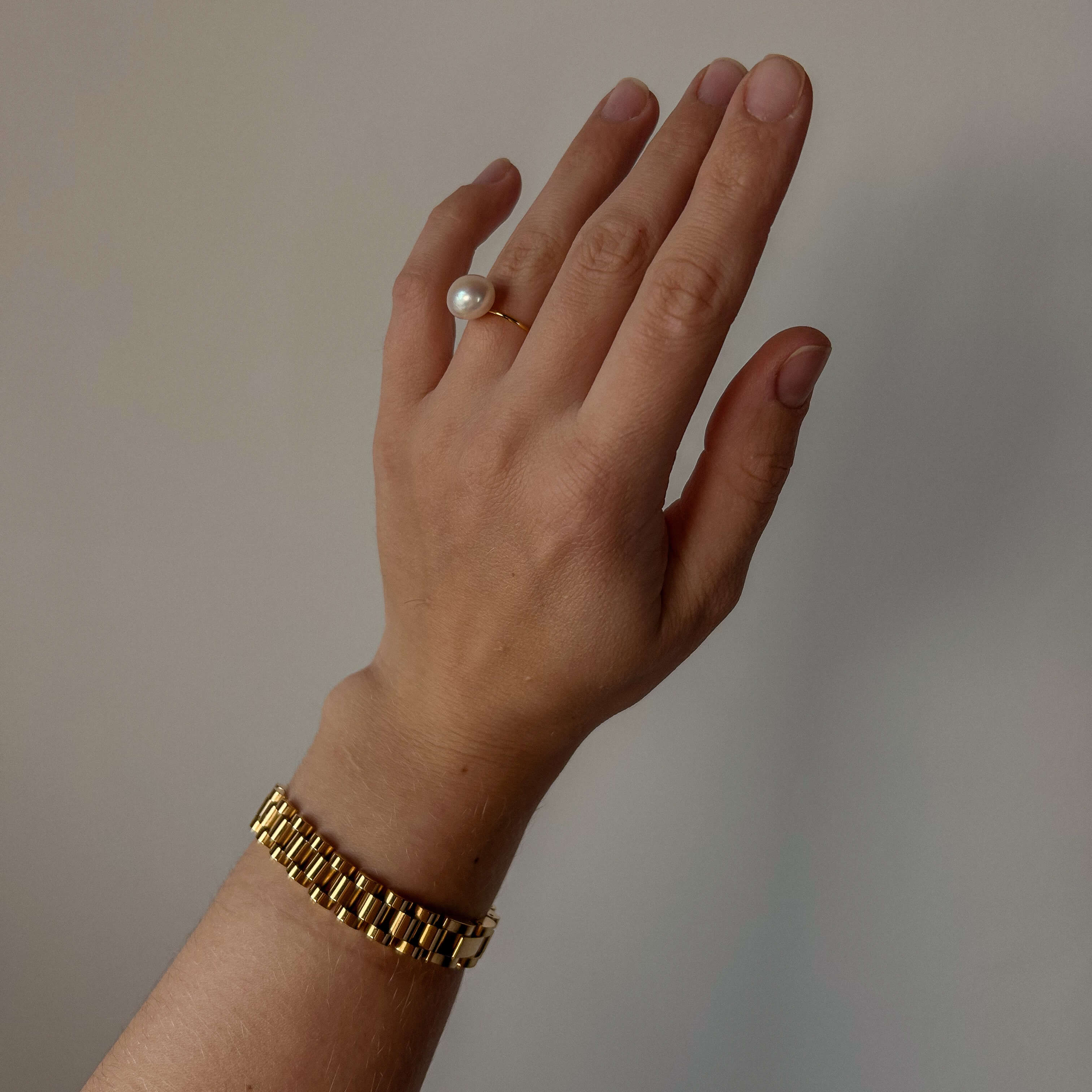 Aero Watch Strap Bracelet | 18k Gold Plated Stainless Steel, Waterproof 3