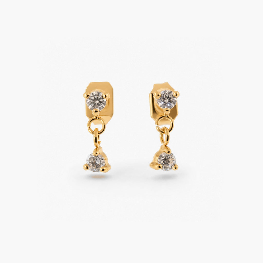 Anisa Earrings for Women | 18k Gold Plated, Cubic Zirconia Dangle Design 0
