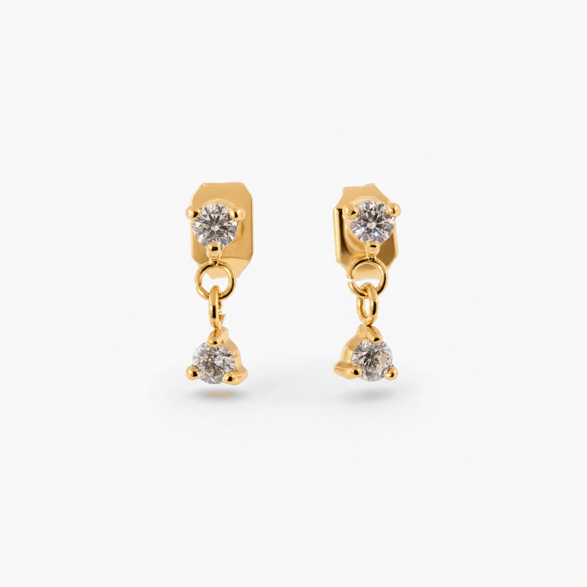 Anisa Earrings for Women | 18k Gold Plated, Cubic Zirconia Dangle Design 0