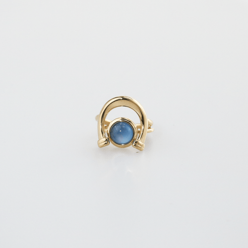 Arlo Blue Stone Ring Set | 18k Gold Plated Stainless Steel 1