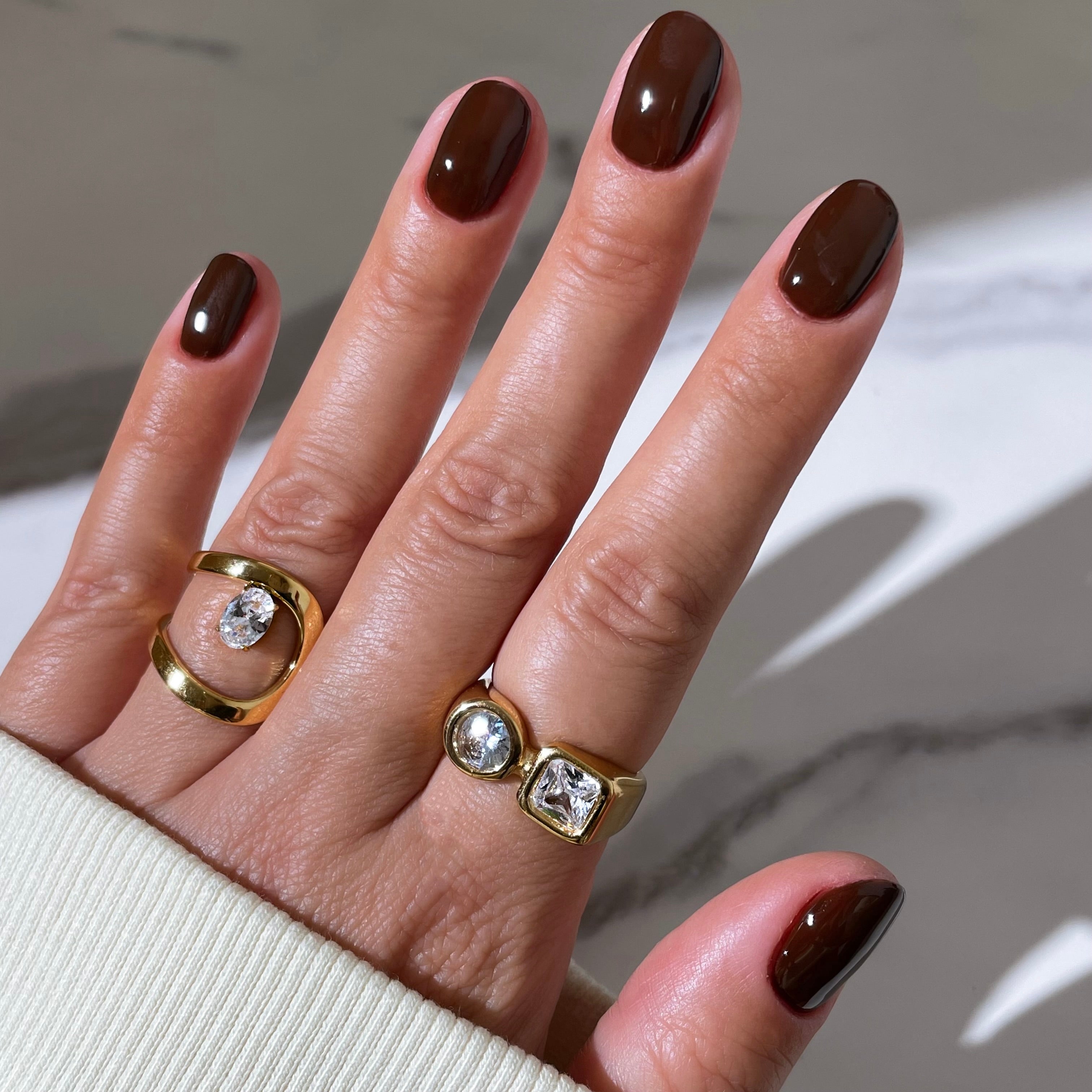 Aveline CZ Ring | 18k Gold Plated, AAA Cubic Zirconia 7