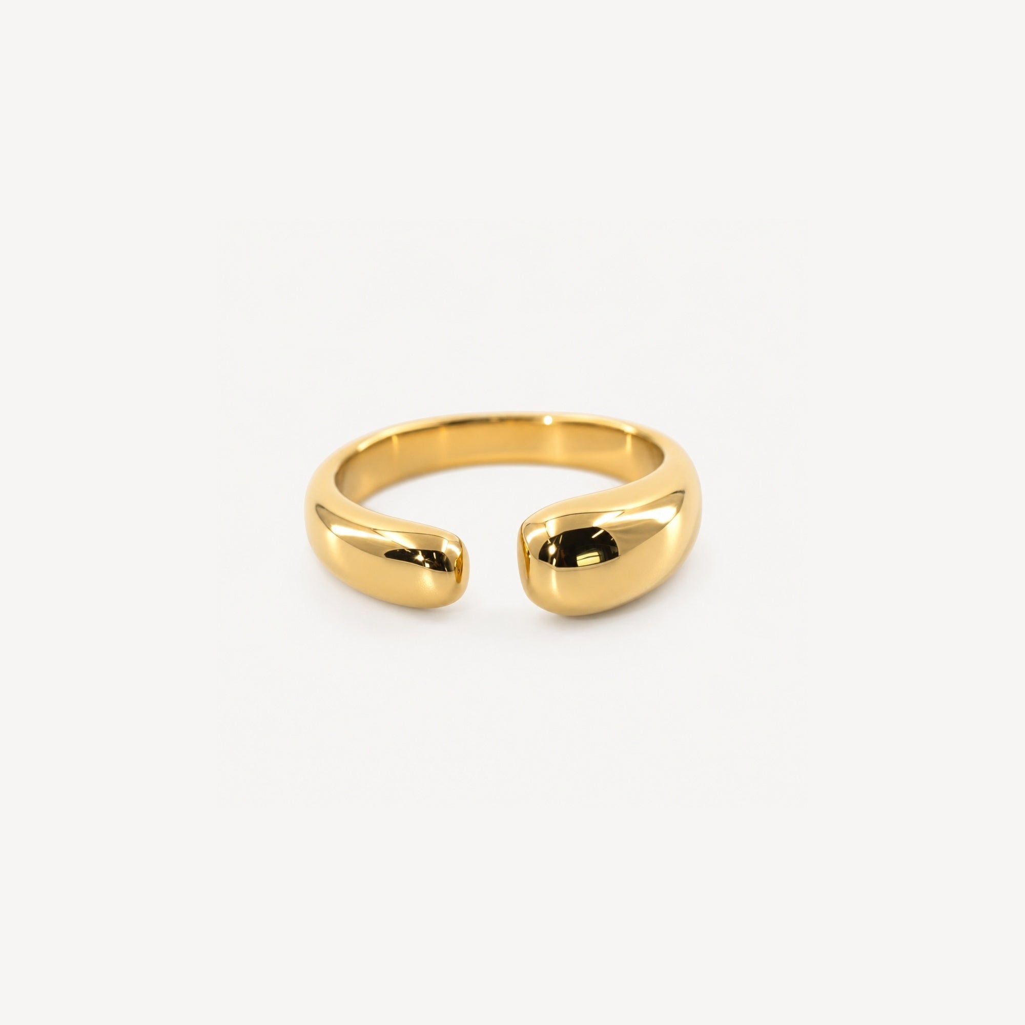 Ayla Open Ring | 18k Gold Plated Stainless Steel 0
