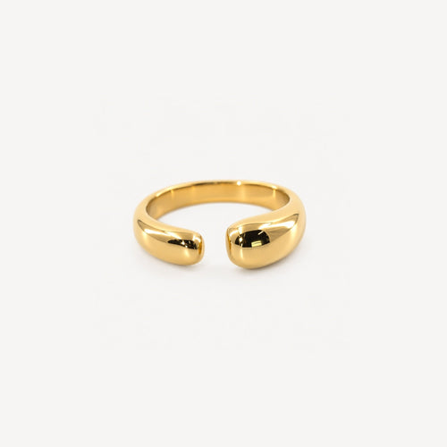 Ayla Open Ring | 18k Gold Plated Stainless Steel 0