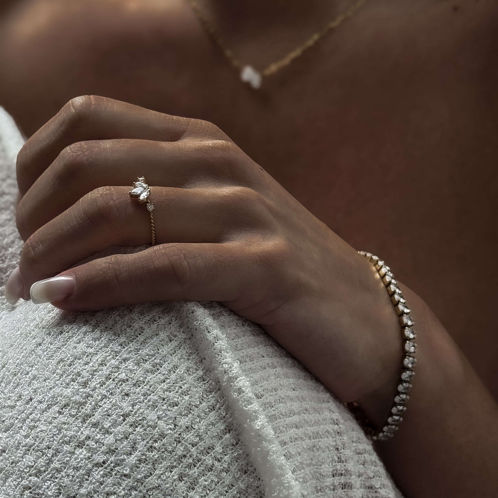 Bexley Tennis Bracelet | 18k Gold Plated, Waterproof 1