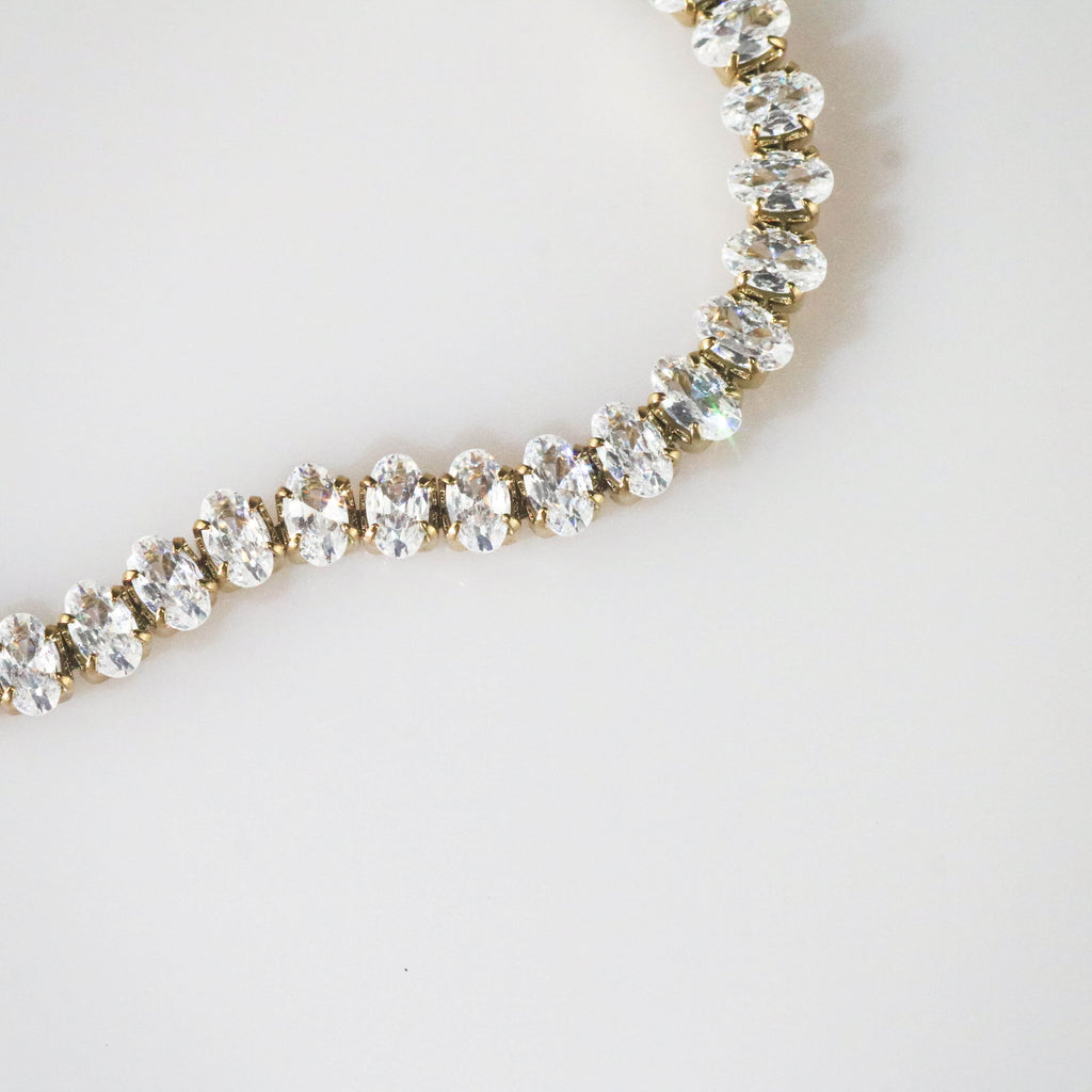 Bexley Tennis Bracelet | 18k Gold Plated, Waterproof 3