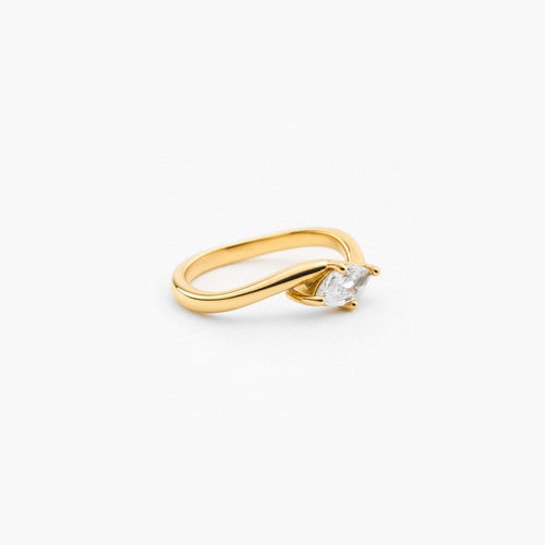 Brina Marquise Ring | 18k Gold Plated Stainless Steel 1