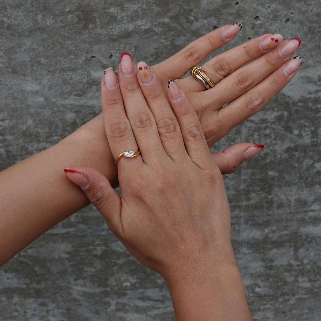 Brina Marquise Ring | 18k Gold Plated Stainless Steel 6