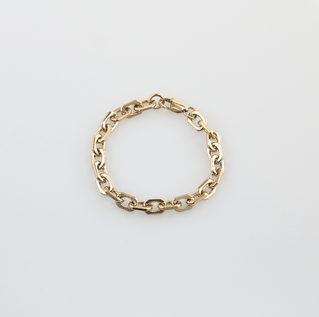 Caden Chain Bracelet | 18k Gold Plated, Adjustable Lobster Clasp 0