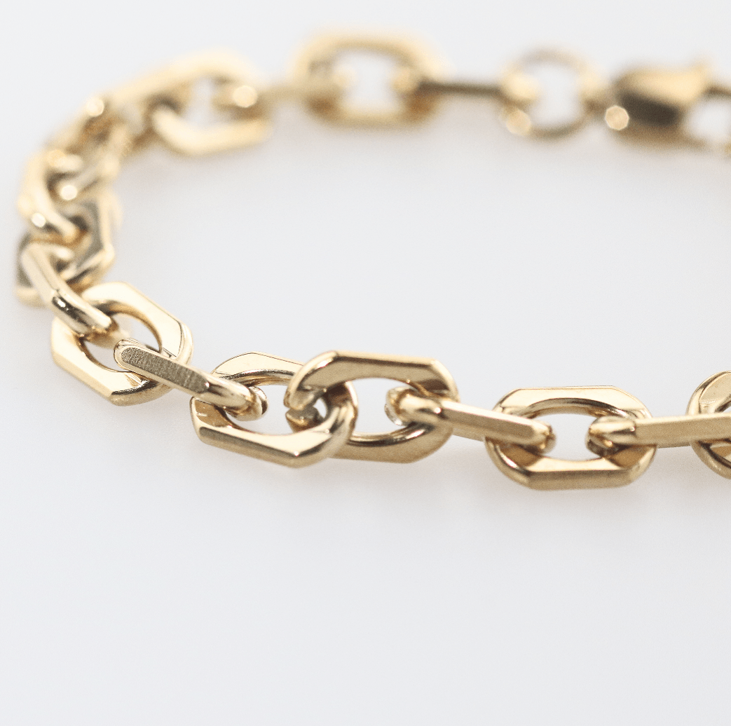 Caden Chain Bracelet | 18k Gold Plated, Adjustable Lobster Clasp 2