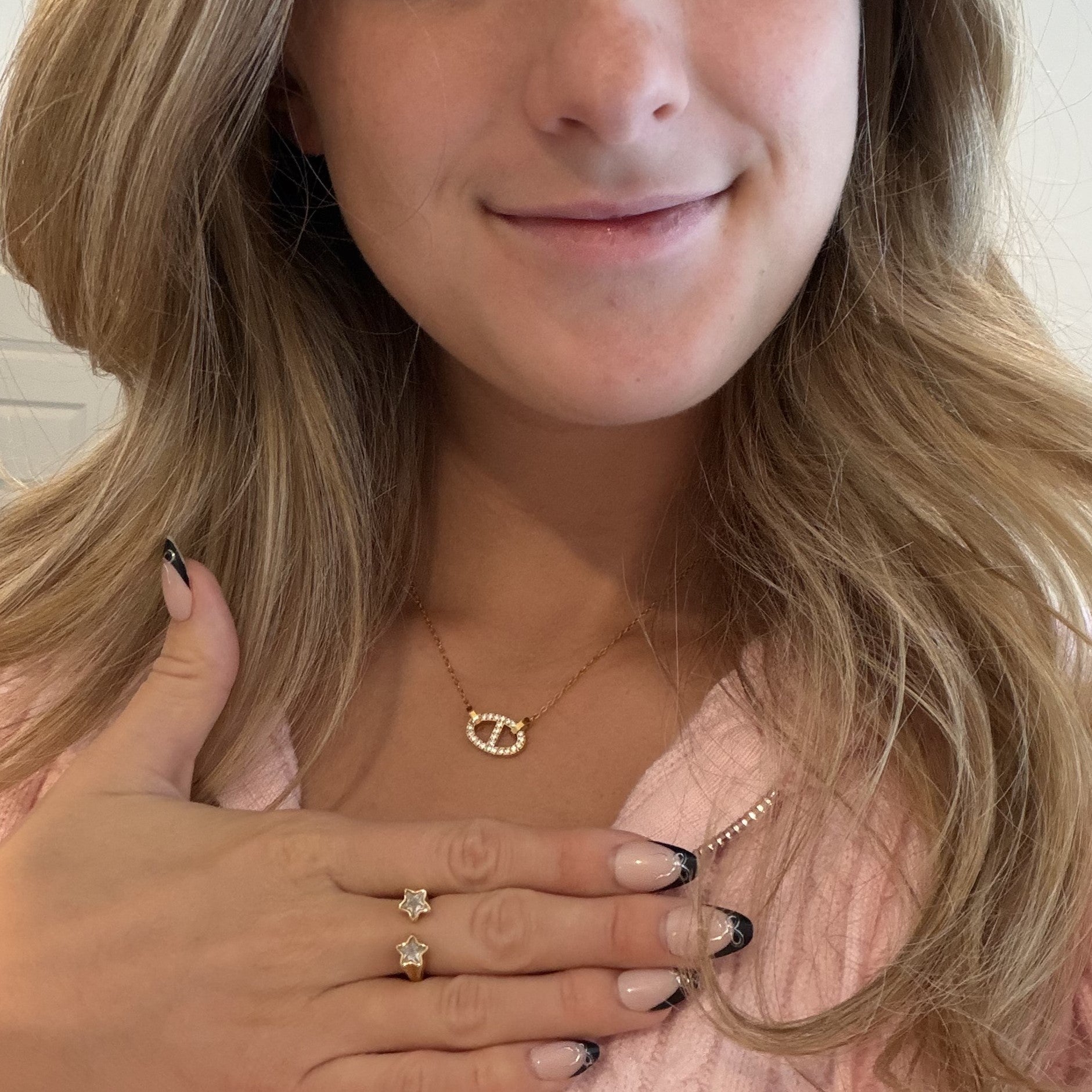 Celeste Double Star Ring | 18k Gold Plated Stainless Steel 4