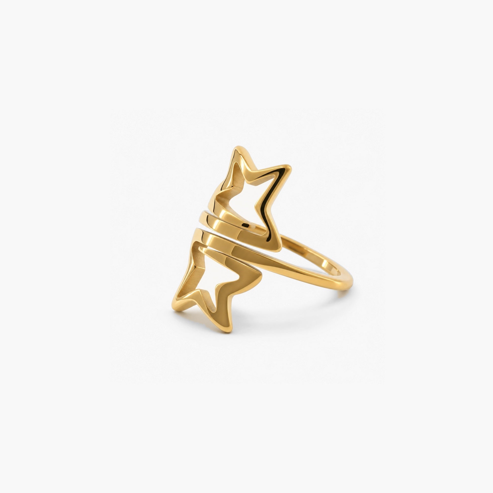 Celeste Star Wrap Ring | 18k Gold Plated Stainless Steel 1