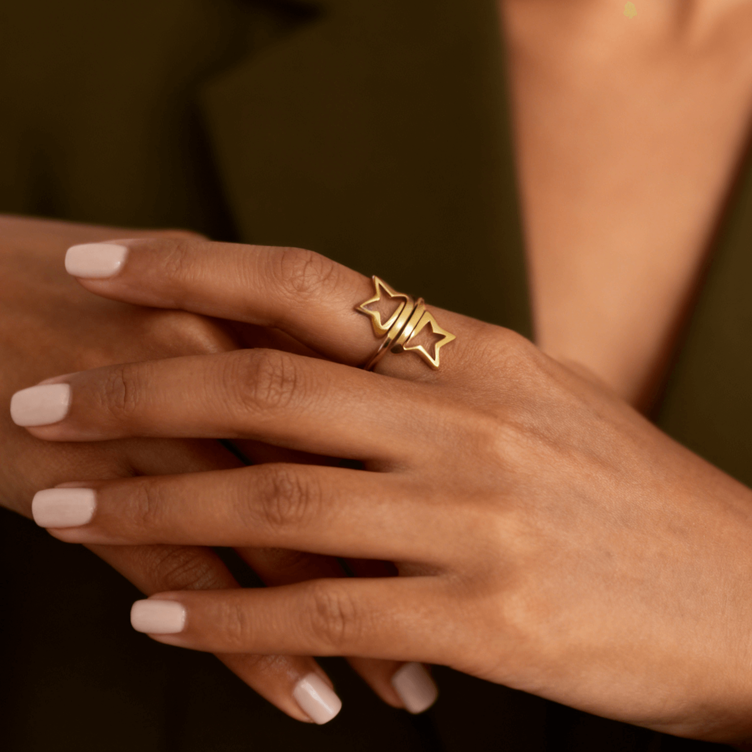 Celeste Star Wrap Ring | 18k Gold Plated Stainless Steel 2