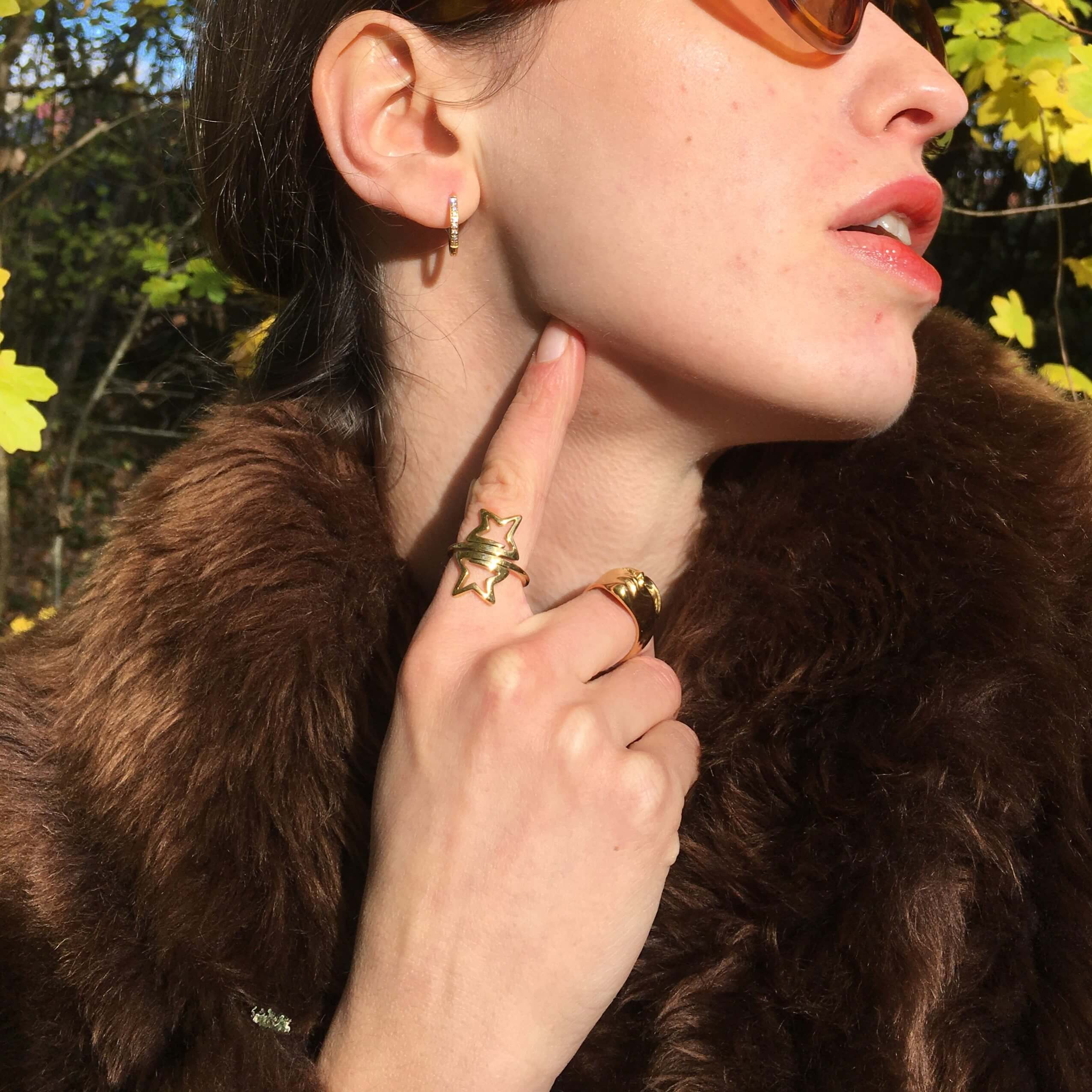 Celeste Star Wrap Ring | 18k Gold Plated Stainless Steel 3