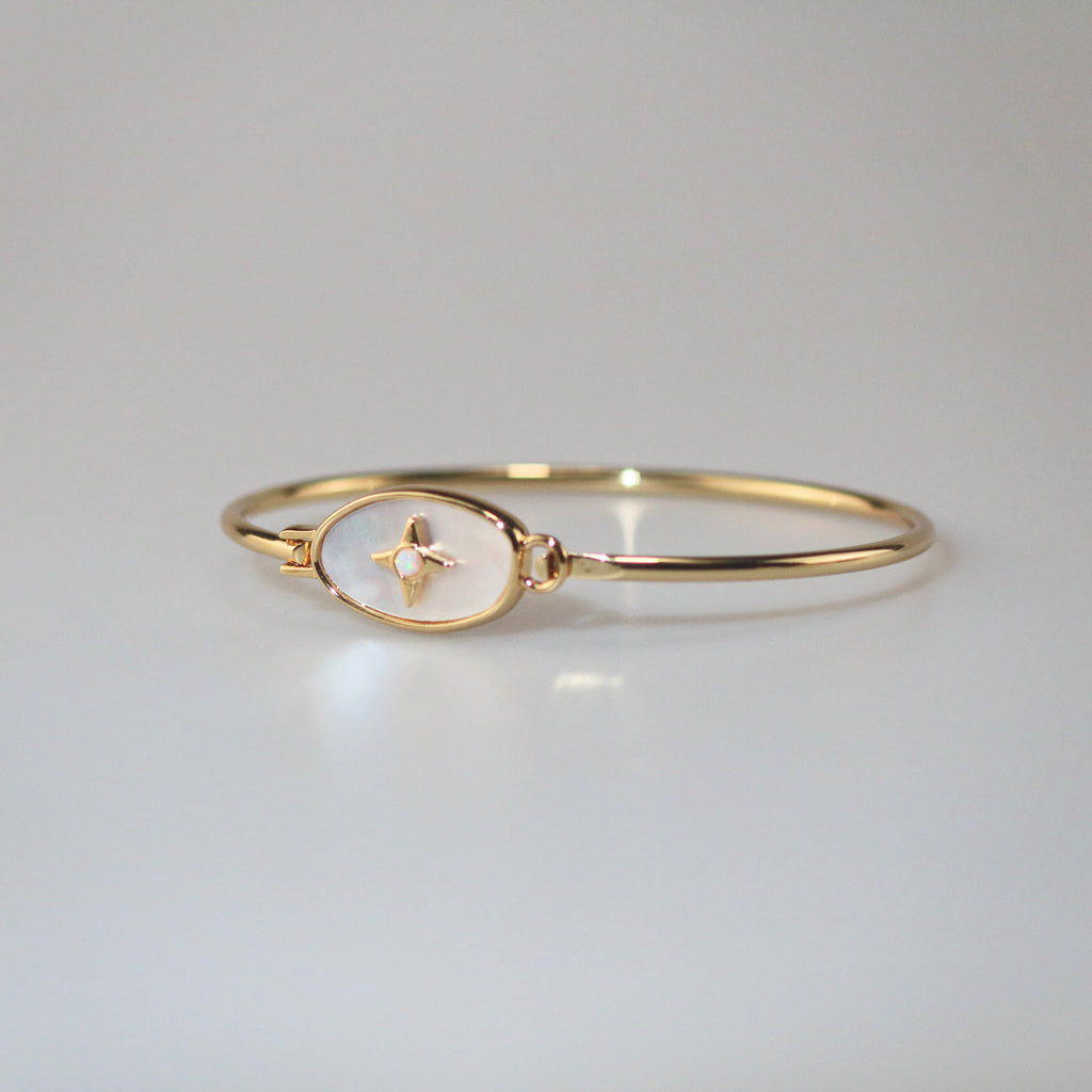 Celeste Vintage Bracelet | 18k Gold Plated Brass, Mother of Pearl 3