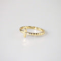 Cora Cross Ring | 14k Gold Plated Sterling Silver 0