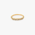 Cora Team Ring | 18k Gold Plated, CZ Stones, Waterproof 0