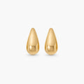 Cora Teardrop Earrings | Medium Chunky 18k Gold Plated Stainless Steel 0