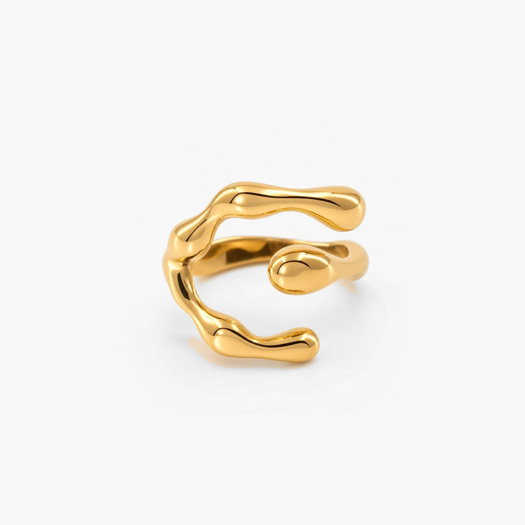 Cora Wrap Ring | 18k Gold Plated Stainless Steel 0
