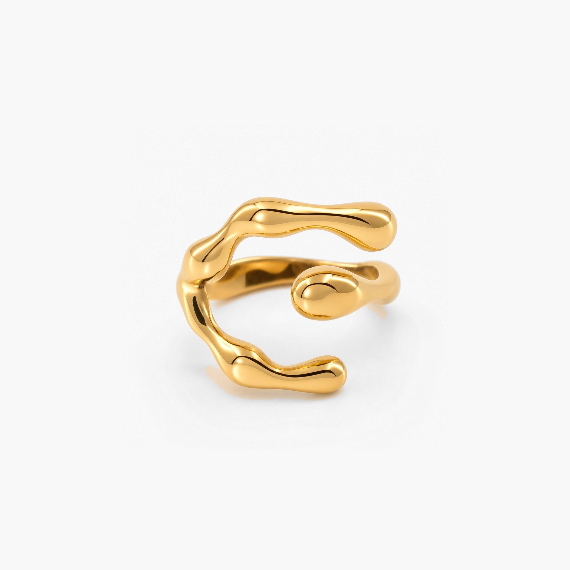 Cora Wrap Ring | 18k Gold Plated Stainless Steel 0