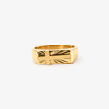 Dara Cross Ring | 18k Gold Plated Stainless Steel 0