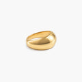 Dara Dome Ring | 18k Gold Plated Stainless Steel, Waterproof 0