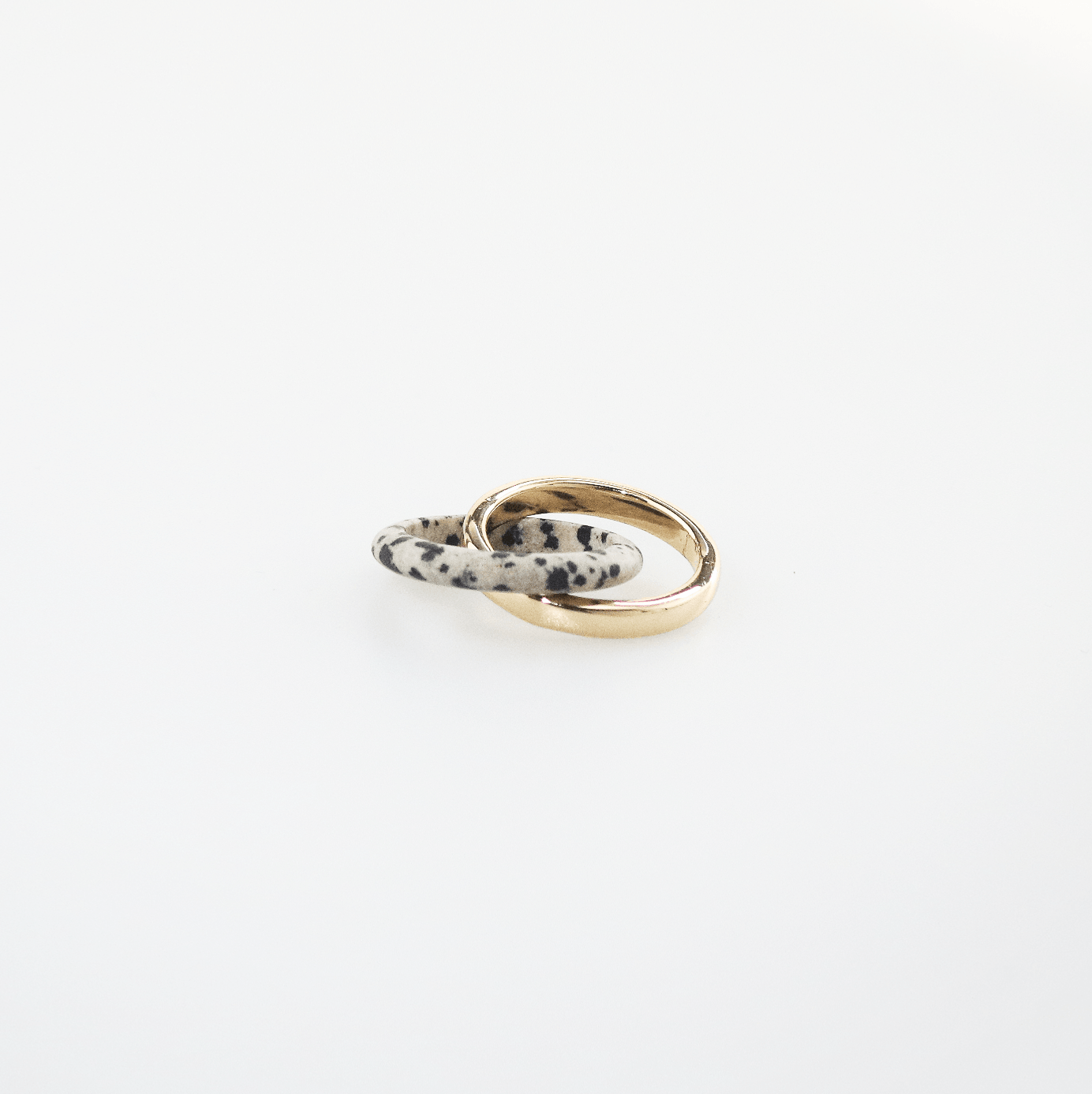 Dara Double Band Ring | 18k Gold Plated Stainless Steel 0