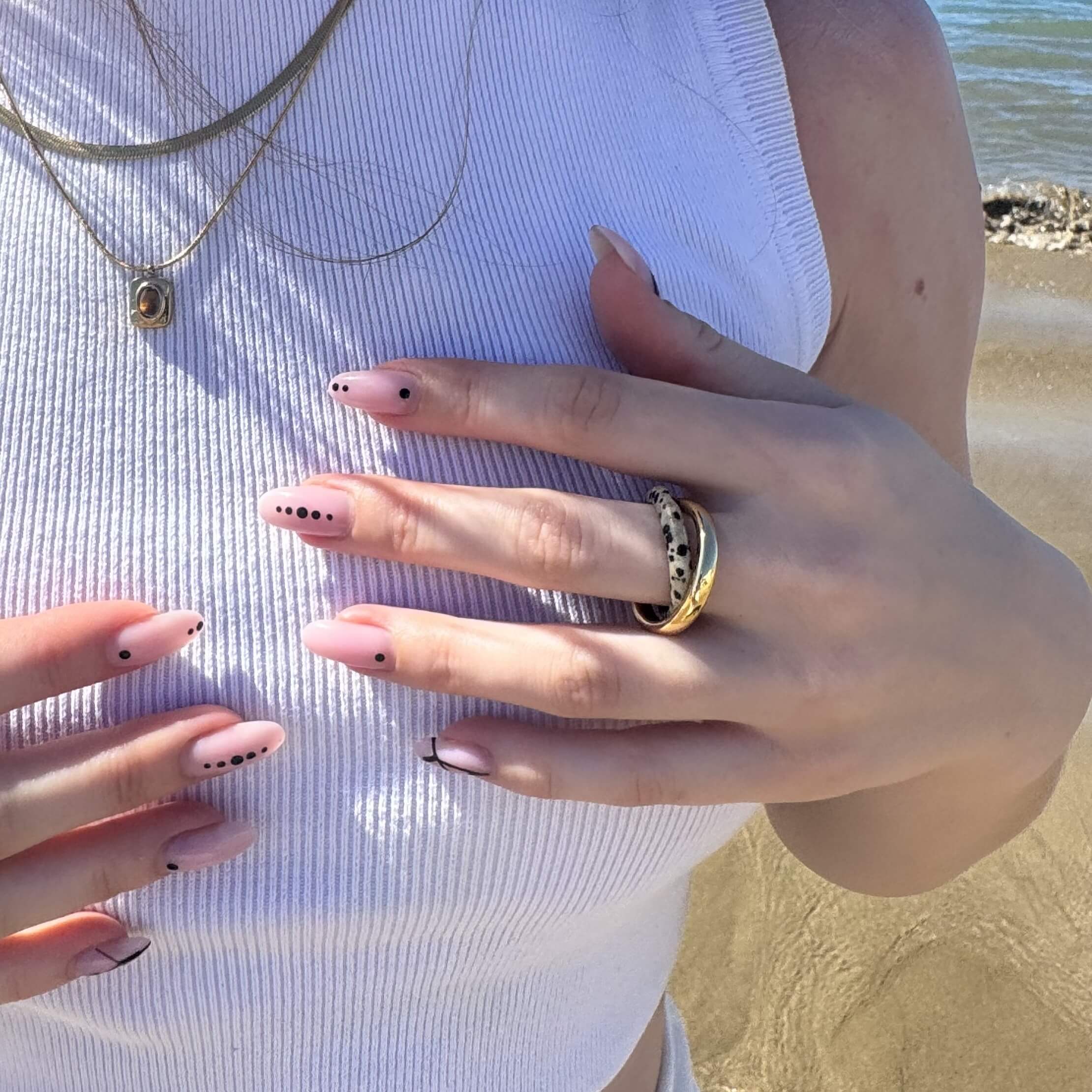 Dara Double Band Ring | 18k Gold Plated Stainless Steel 2