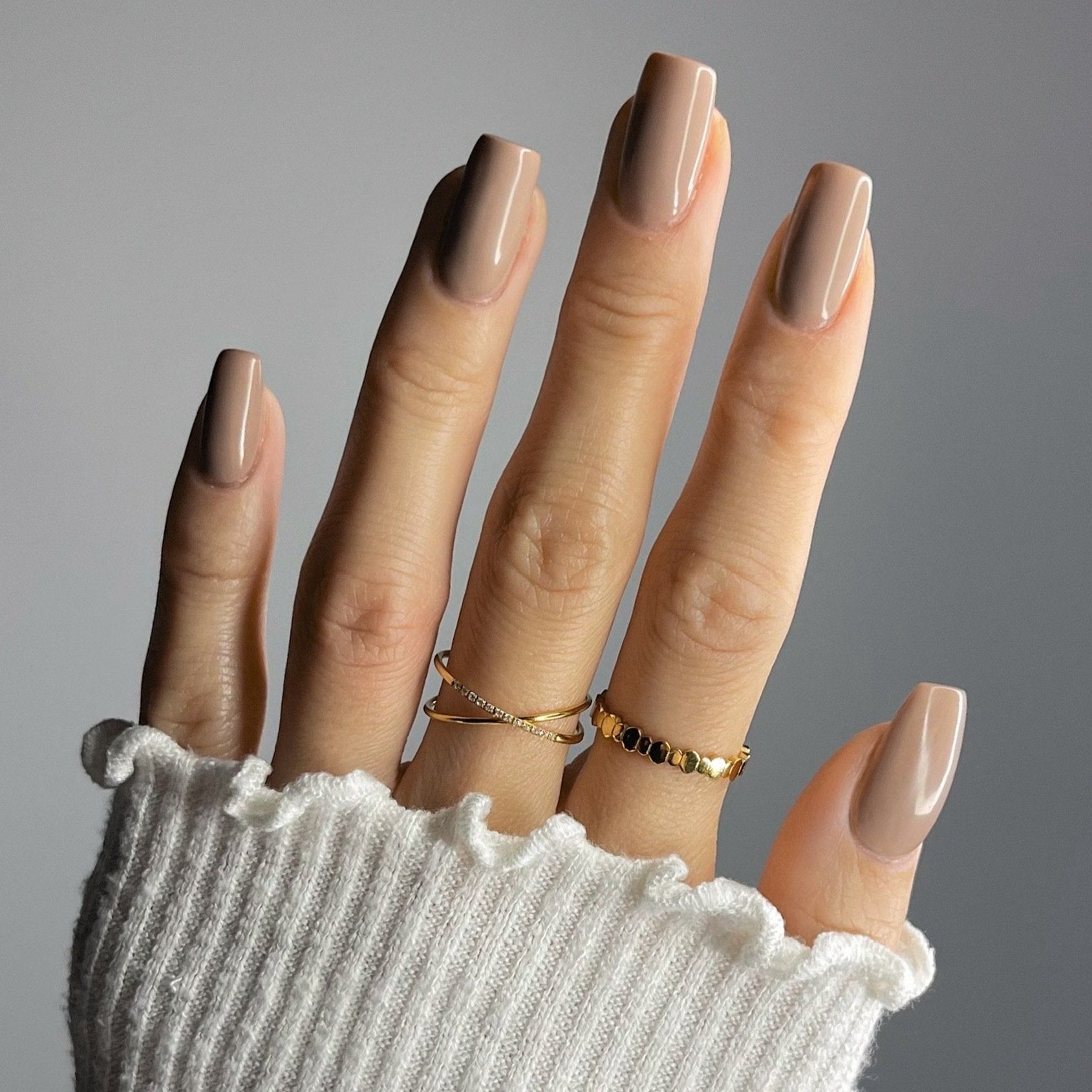 Dara Double Stacker Ring | 18k Gold Plated, White Stone Accents 1