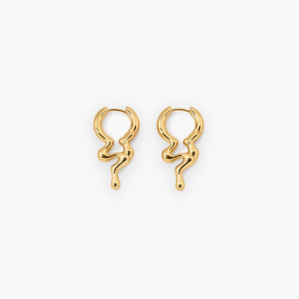 Dara Hoop Earrings | 18k Gold Plated, Tarnish Resistant 0