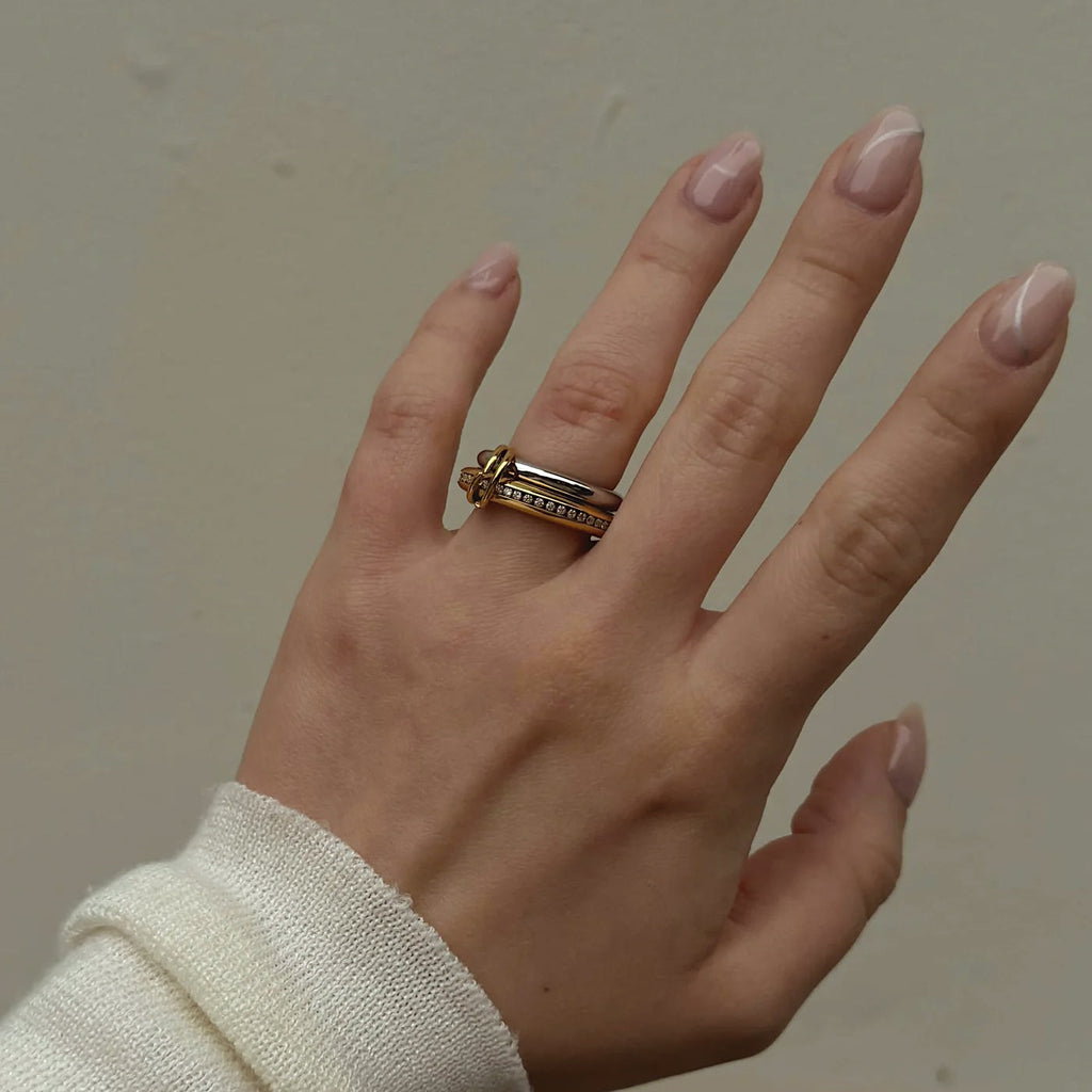 Dara Link Ring | 18k Gold Plated, Tarnish Resistant 1