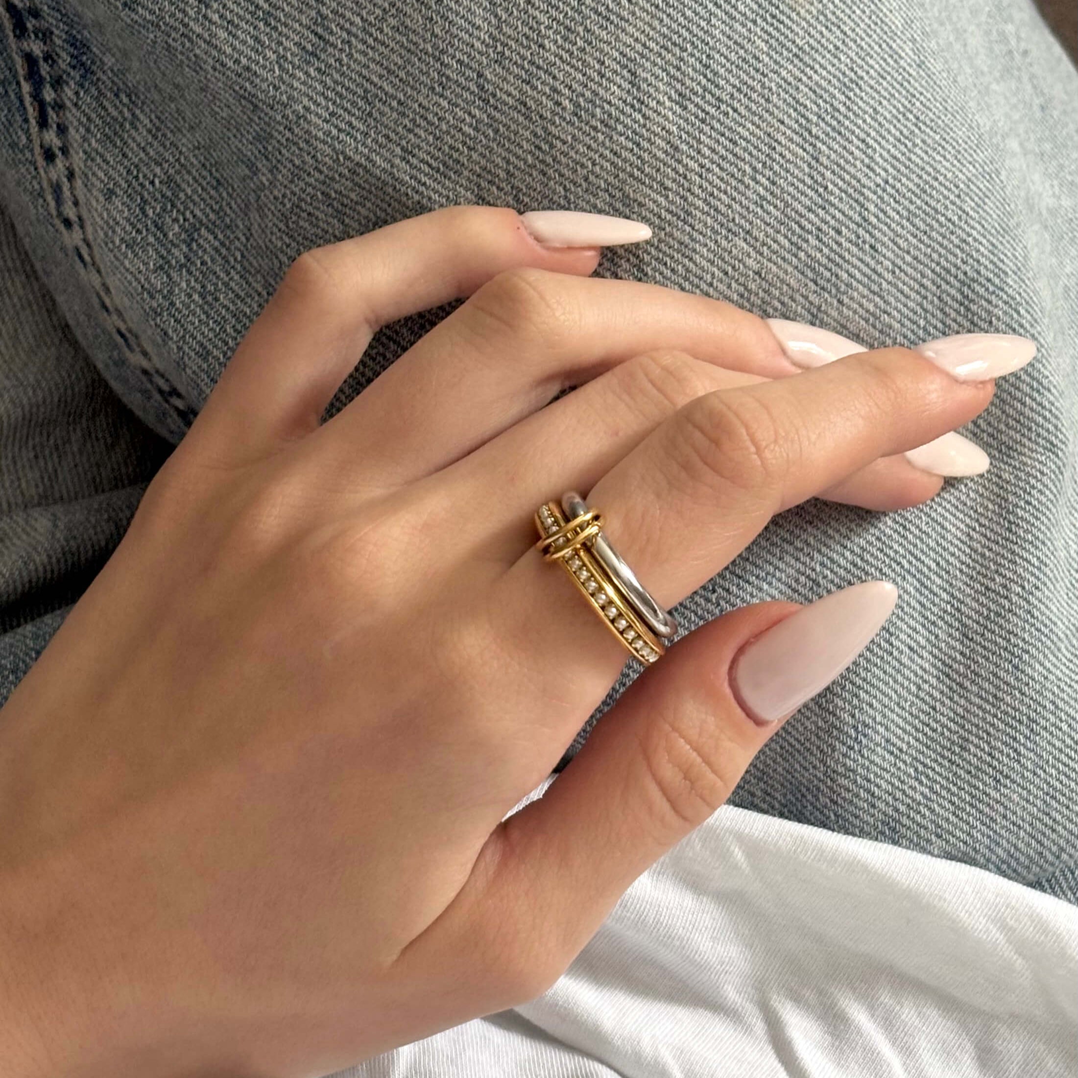 Dara Link Ring | 18k Gold Plated, Tarnish Resistant 2