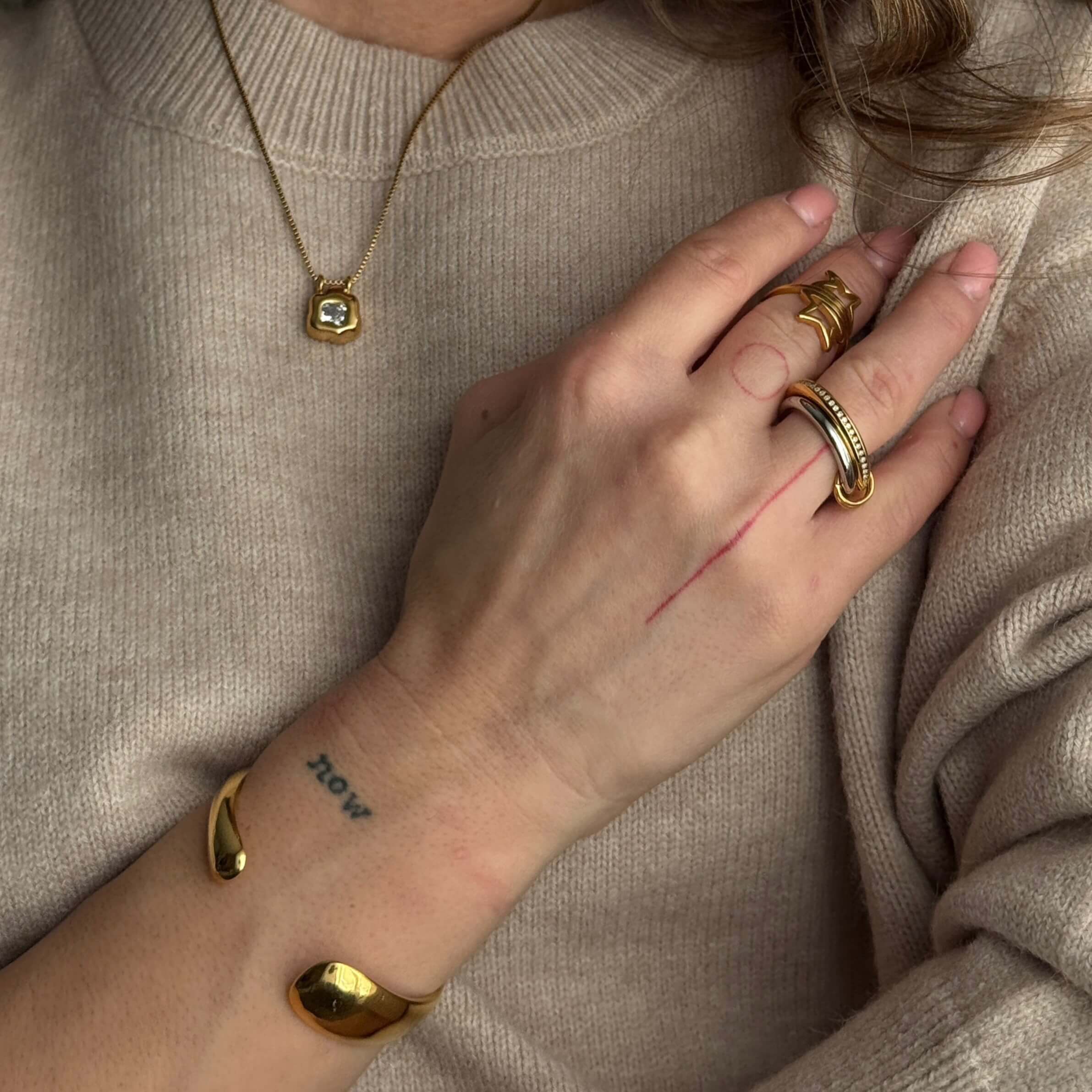 Dara Link Ring | 18k Gold Plated, Tarnish Resistant 3
