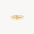 Dara Stacker Ring | 18k Gold Plated Stainless Steel, Thin Design 0