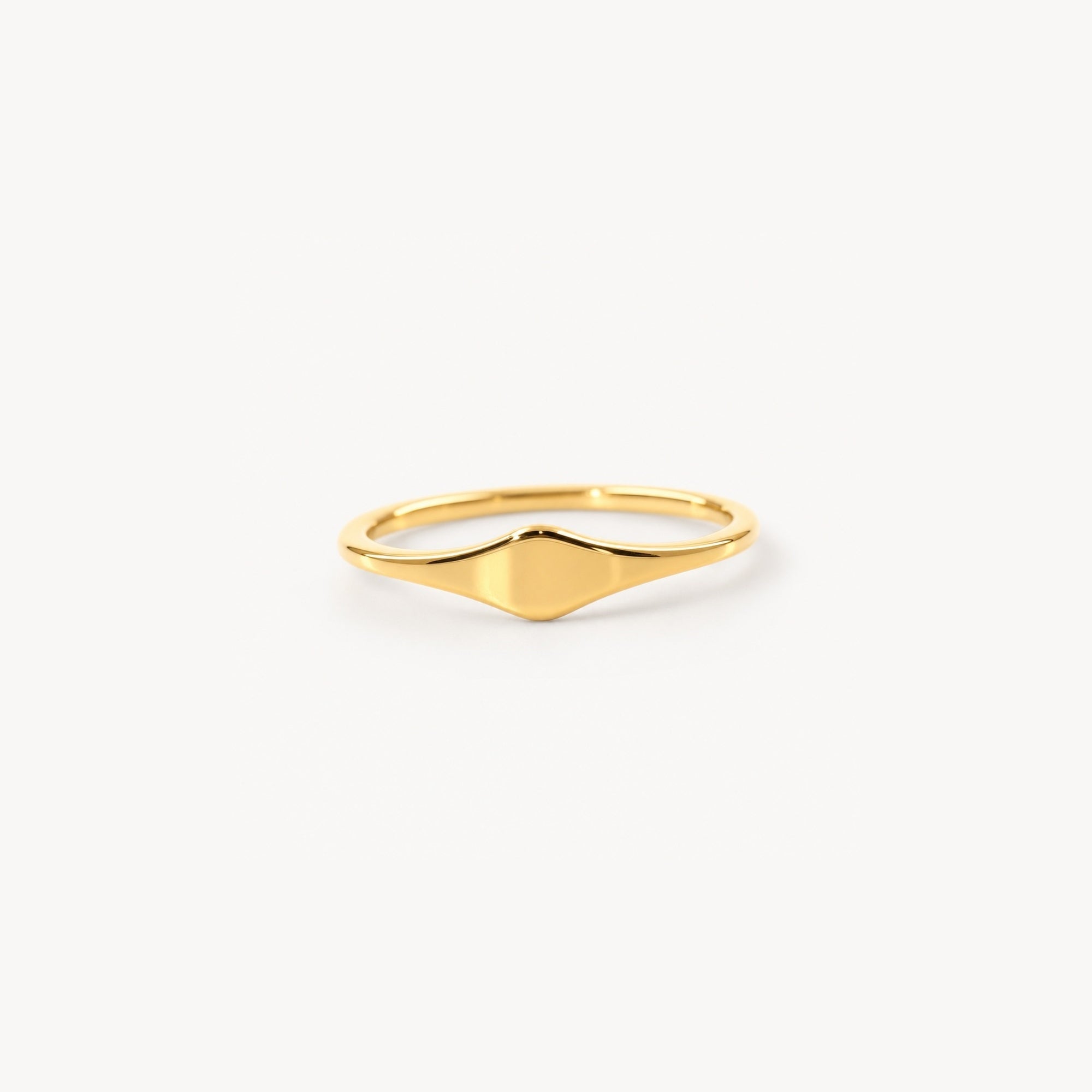 Dara Stacker Ring | 18k Gold Plated Stainless Steel, Thin Design 0