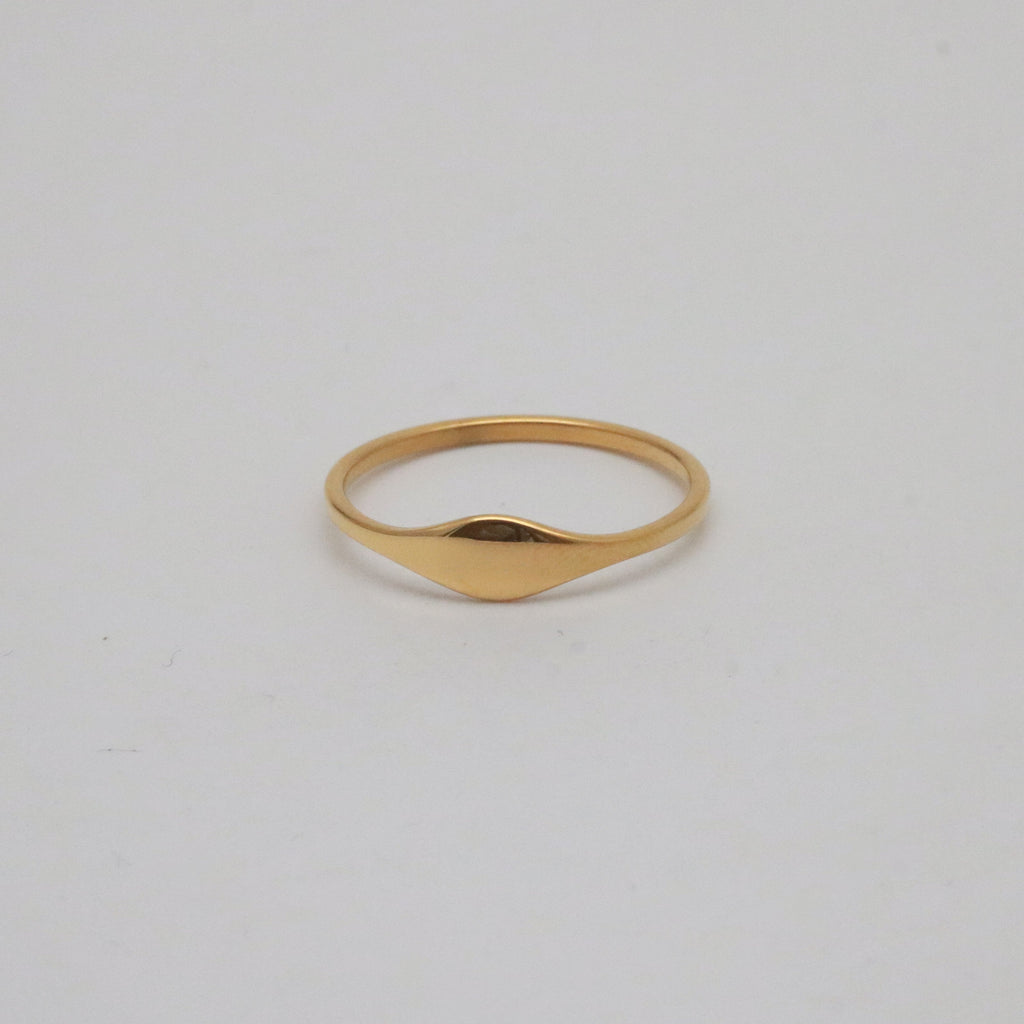Dara Stacker Ring | 18k Gold Plated Stainless Steel, Thin Design 2