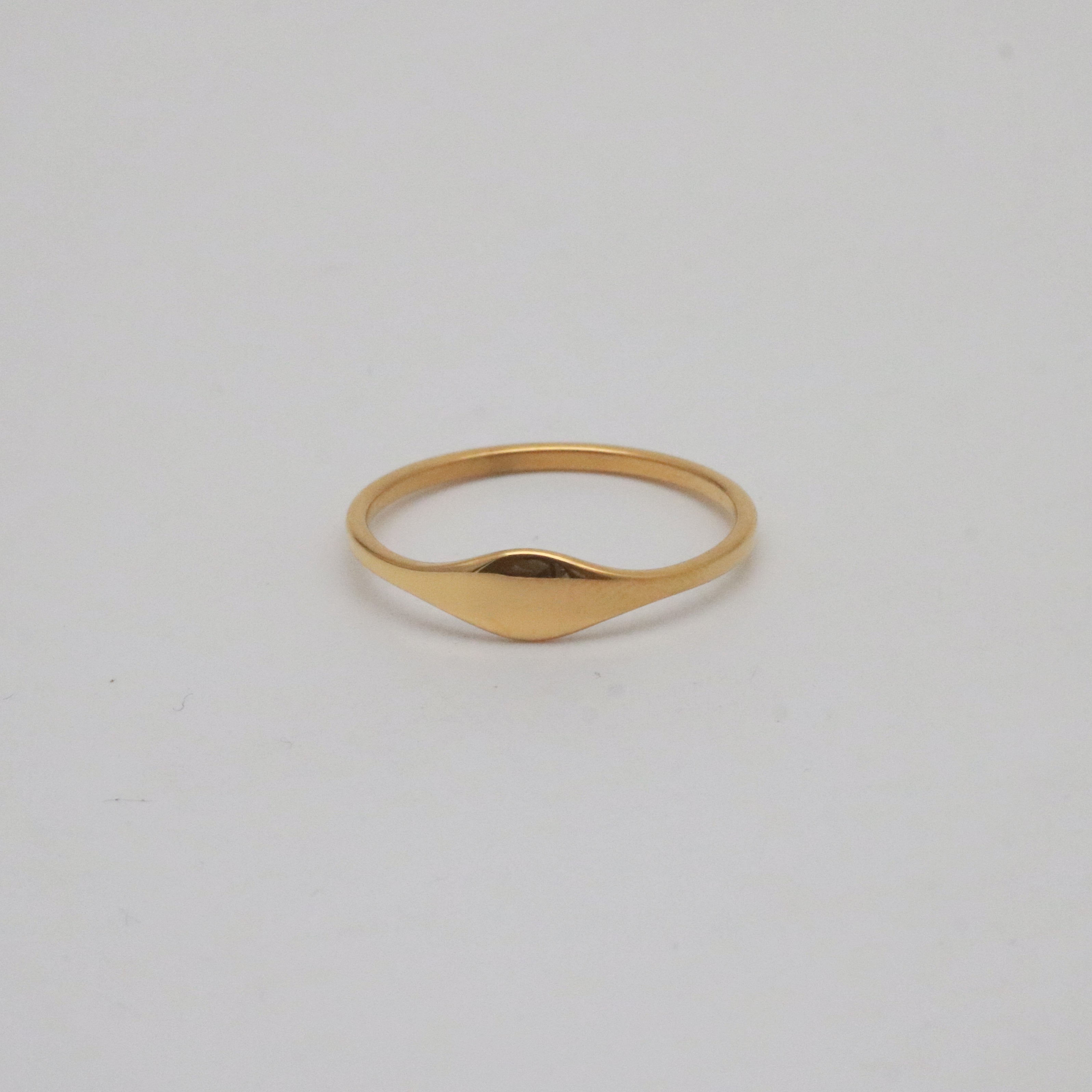 Dara Stacker Ring | 18k Gold Plated Stainless Steel, Thin Design 2