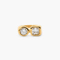 Diora Glow Ring | 18k Gold Plated, Stainless Steel 0