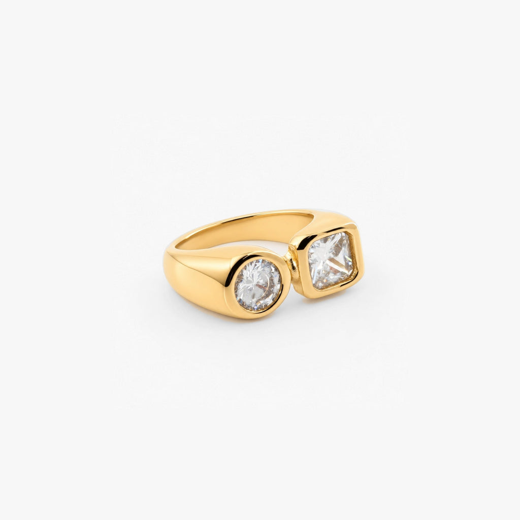 Diora Glow Ring | 18k Gold Plated, Stainless Steel 3