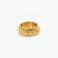 Dune Fidget Ring | 18k Gold Plated Stainless Steel 0