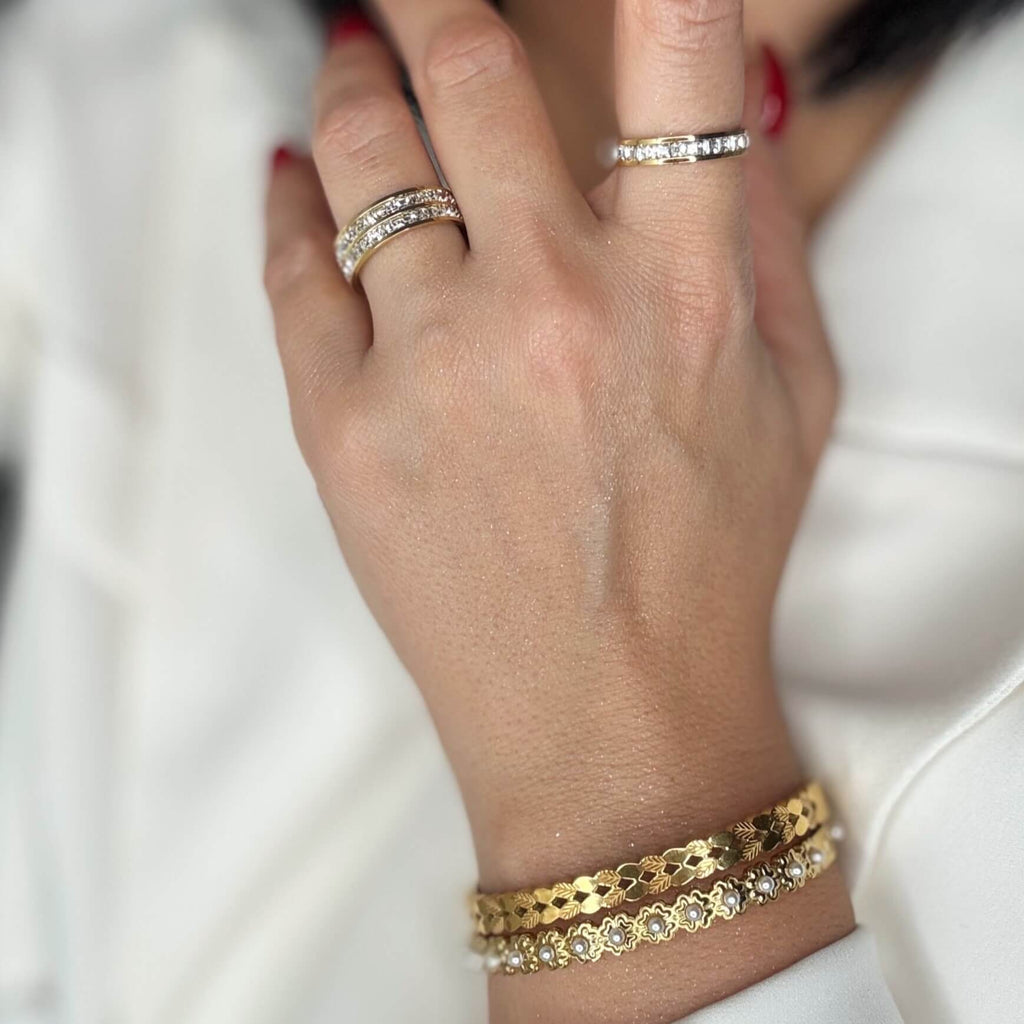 Eden Eternity Band | 18k Gold Plated Cubic Zirconia 4mm 5