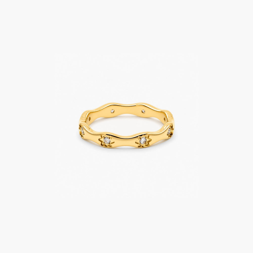 Elysia Crystal Ring | 18k Gold Plated, Tarnish Resistant 0