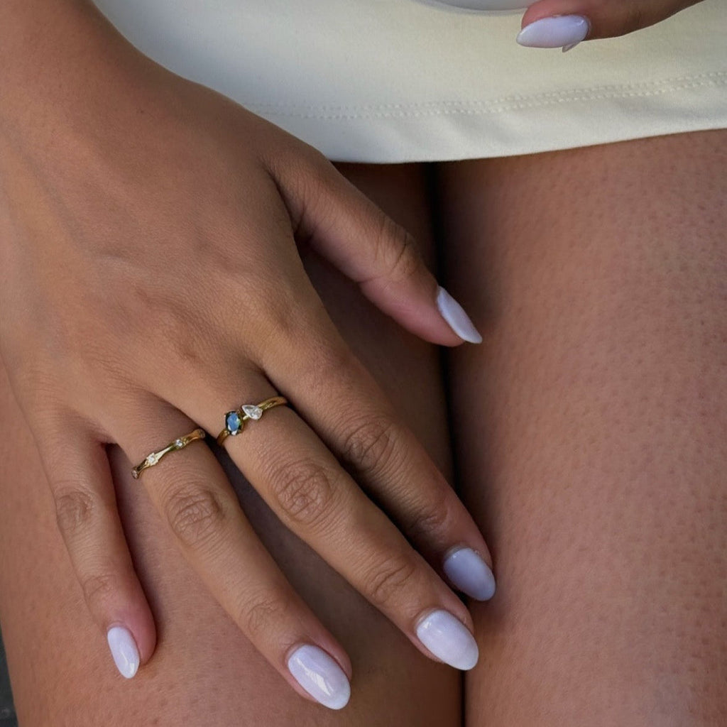 Elysia Crystal Ring | 18k Gold Plated, Tarnish Resistant 1