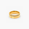 Elysia Lace Band Ring | 18k Gold Plated Pave-Set Stones 0