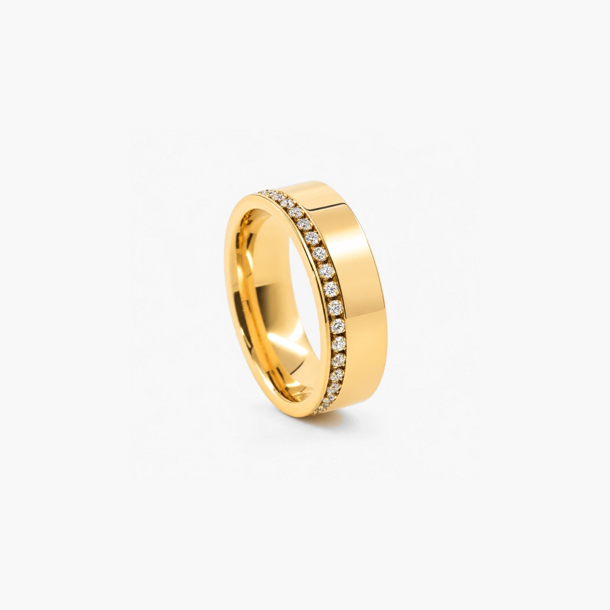 Elysia Lace Band Ring | 18k Gold Plated Pave-Set Stones 2