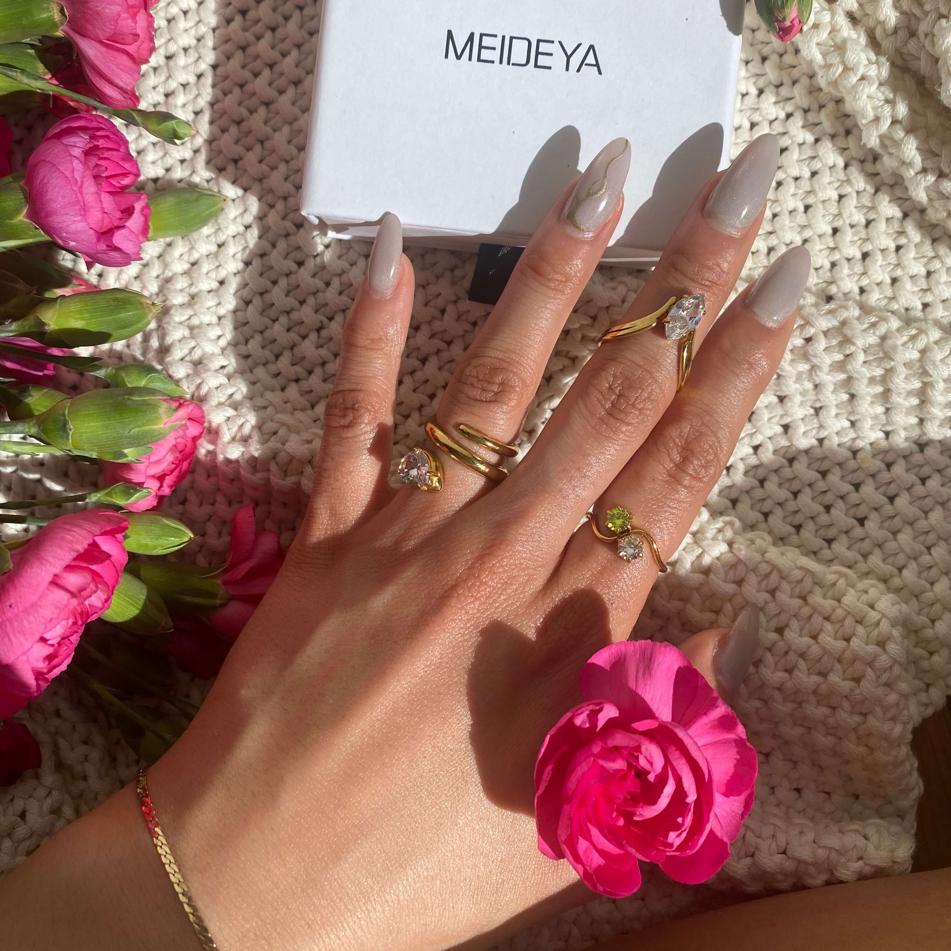 Elysia Marquise Ring | 18k Gold Plated Stainless Steel 1