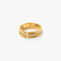 Elysia Sparkle Band Ring | 18k Gold Plated, CZ Accents 0
